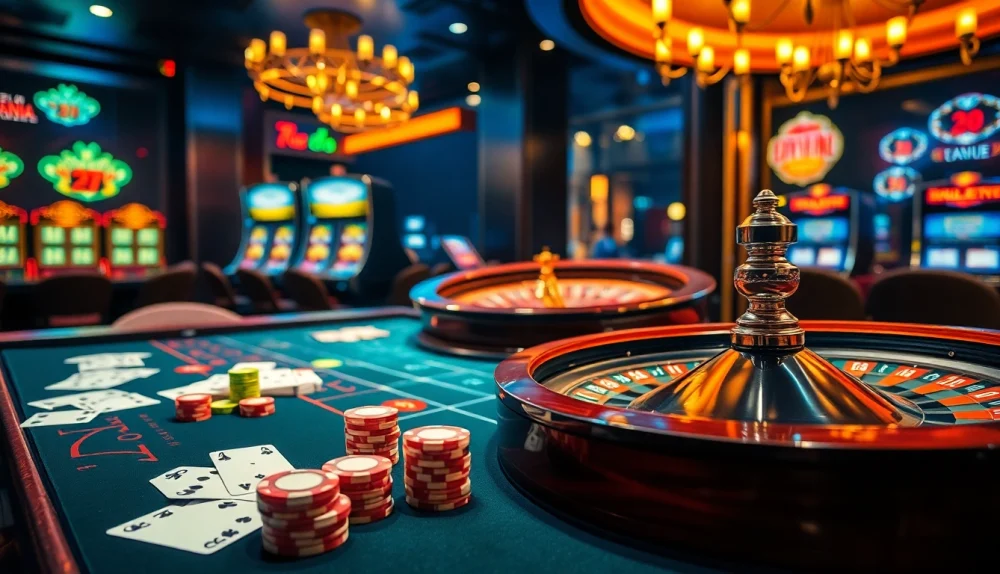 Watch players at the 789 club table as chips and cards create excitement.