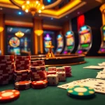 Experience the thrill of gambling with the vibrant casino scene featuring elements from https://sky88.marketing/.