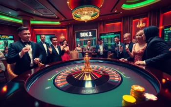 Experience the excitement and luxury of BK33 casino with an engaging roulette game scene.