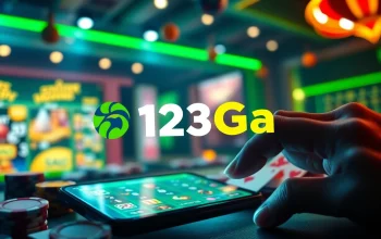Dynamic interface of 123Ga online betting app showcasing casino games and sports betting.
